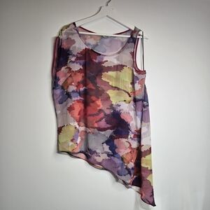 Y2K Guess Assimetrical Colorful Top Size M